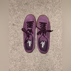 Women’s Size 4.5 Purple Puma Suede Sneakers